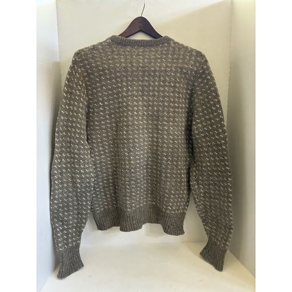 Woolrich Vintage Wool Crewneck Sweater – Men’s Large, Light Brown - Picture 6 of 10